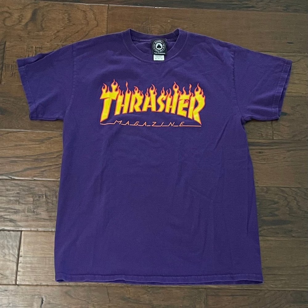 Thrasher purple shirt